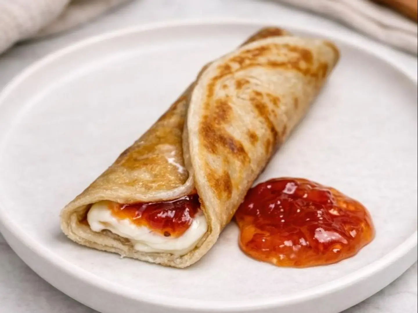 Strawberry Jam With Labnh