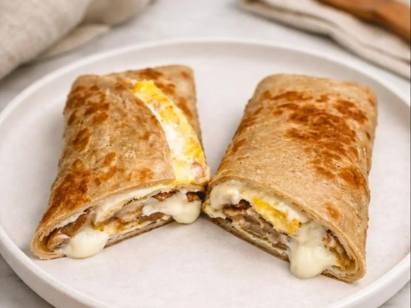 بيض باللبنة