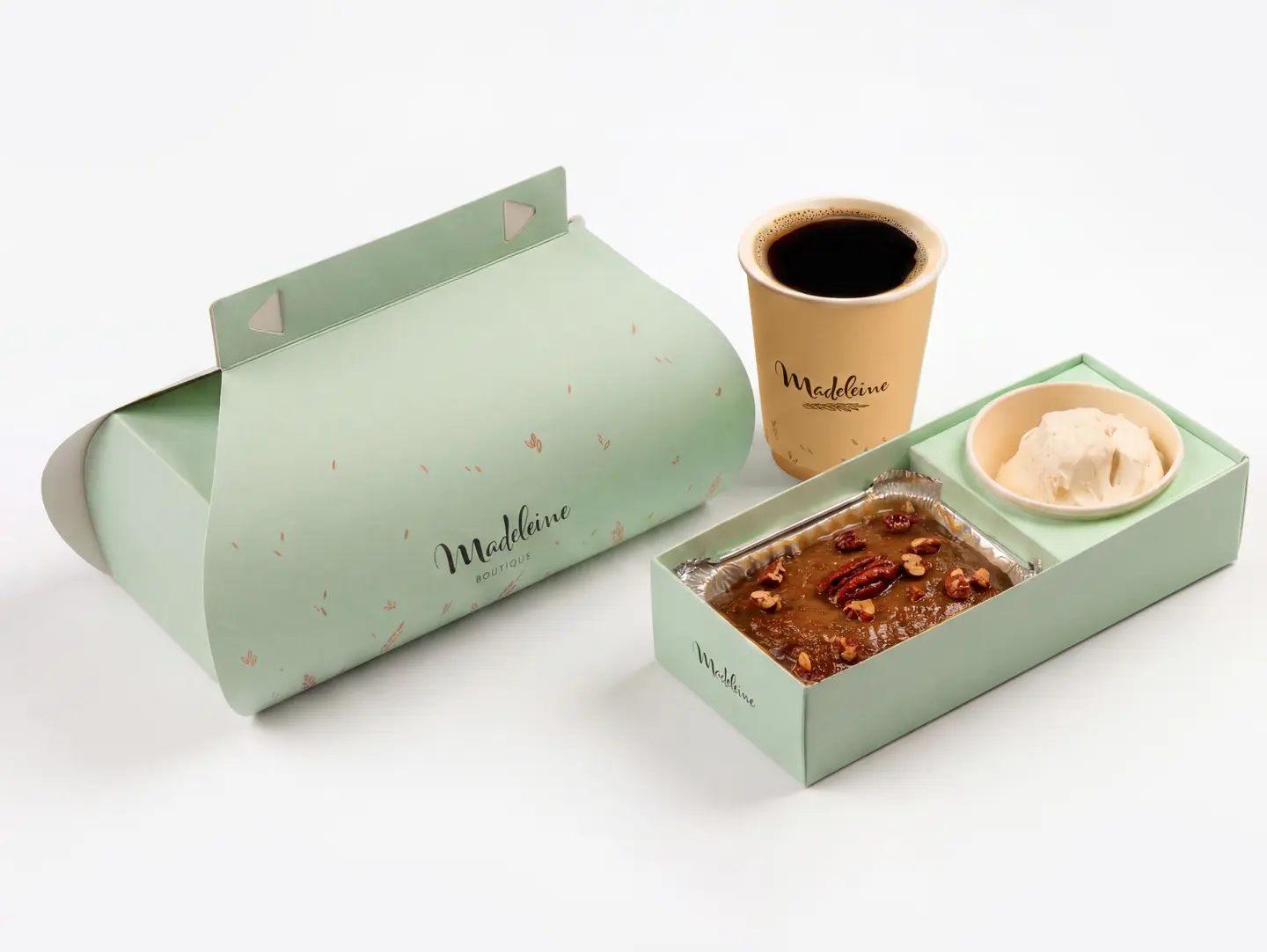 Date Pudding With Black Coffee