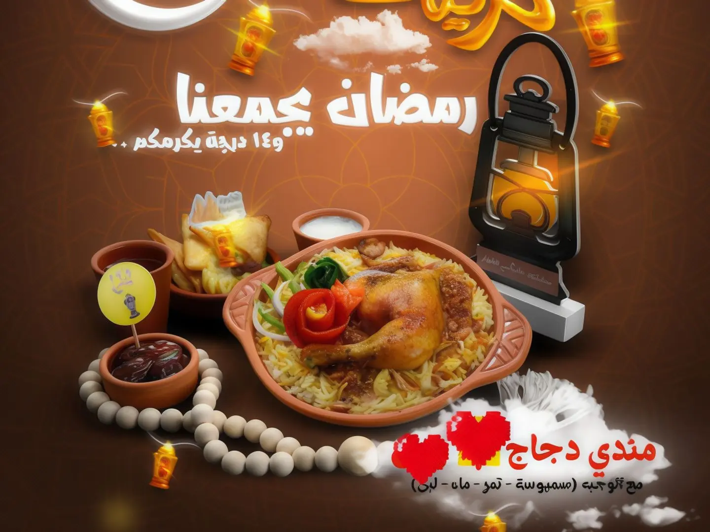 وجبة دجاج مندي