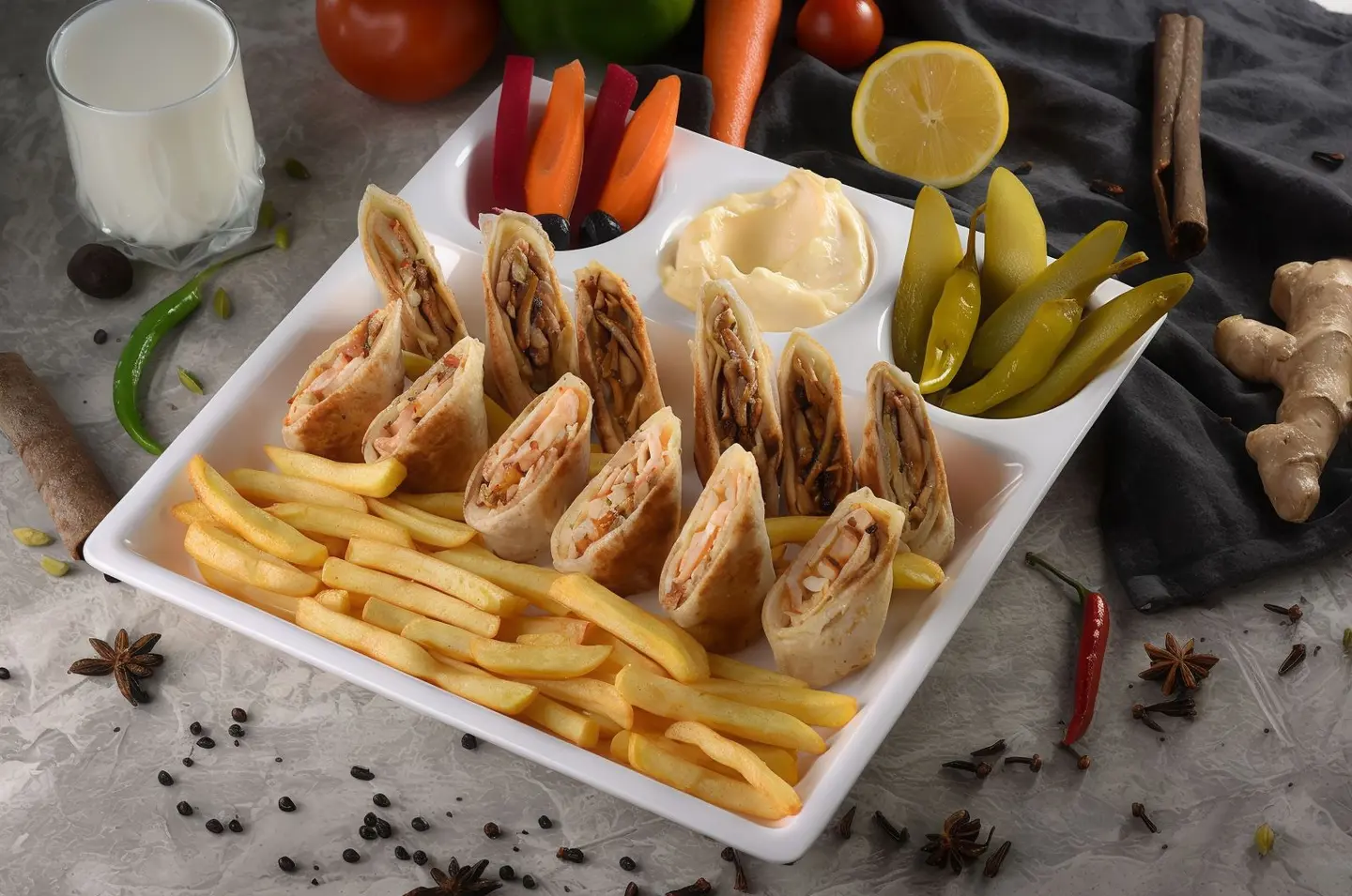 شاورما عربي دبل