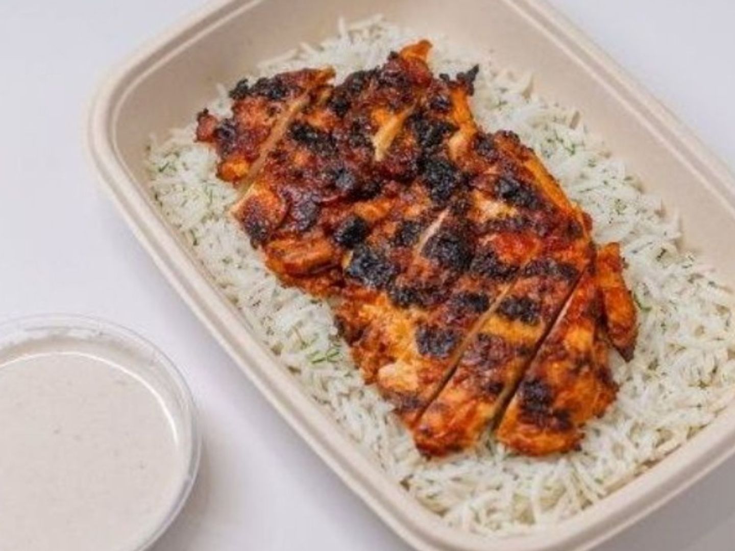 Half Boneless Chicken With Rice