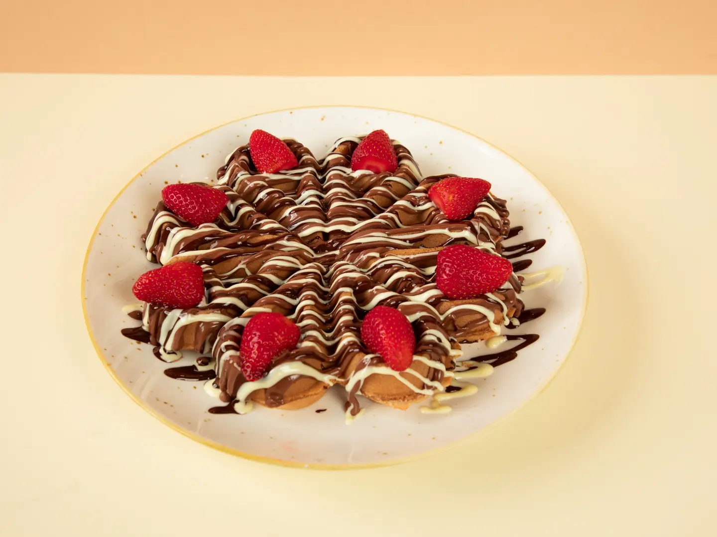 Large Belgian Chocolate Waffle