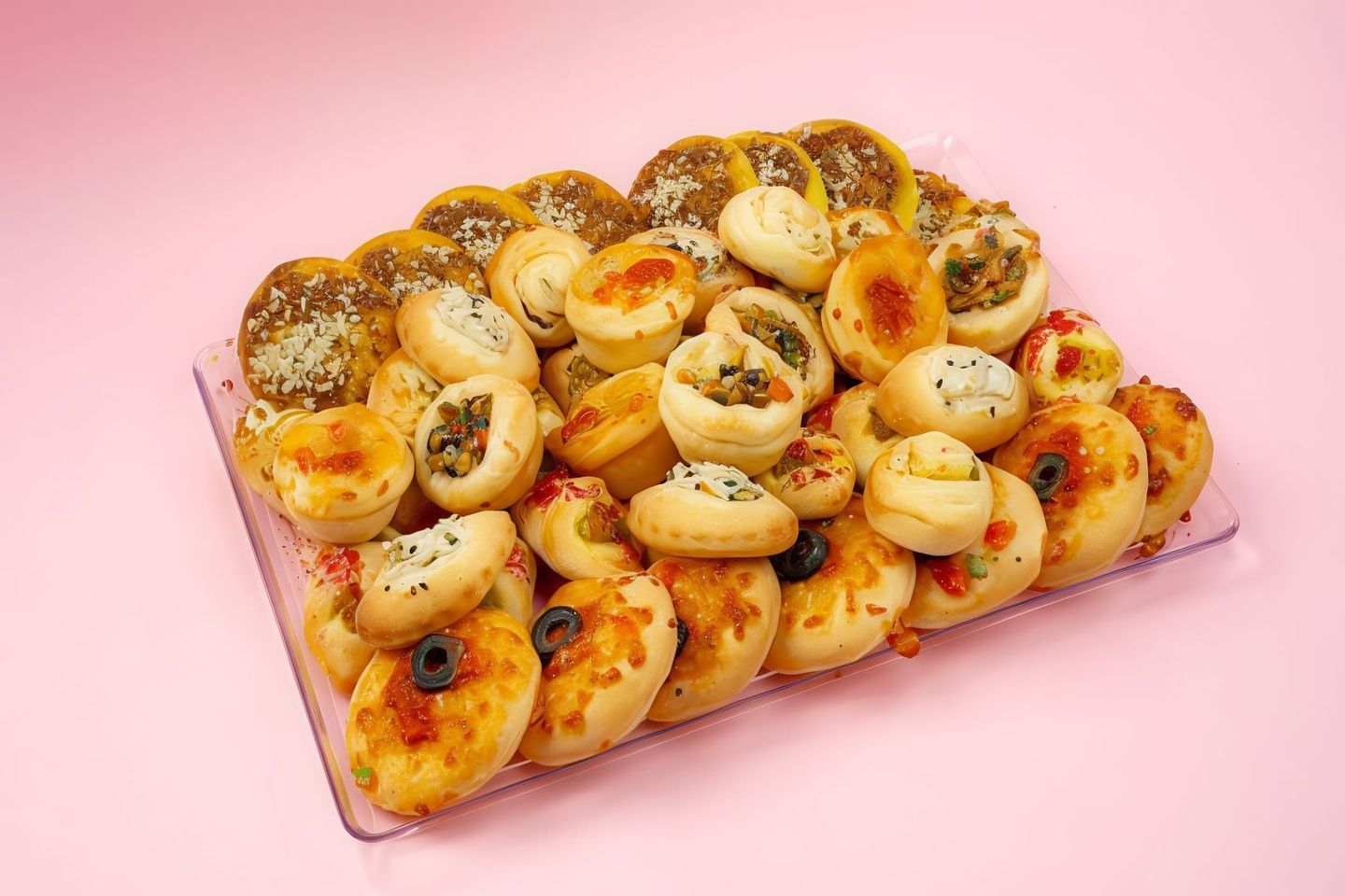 Assorted Fatayer Tray 48pcs