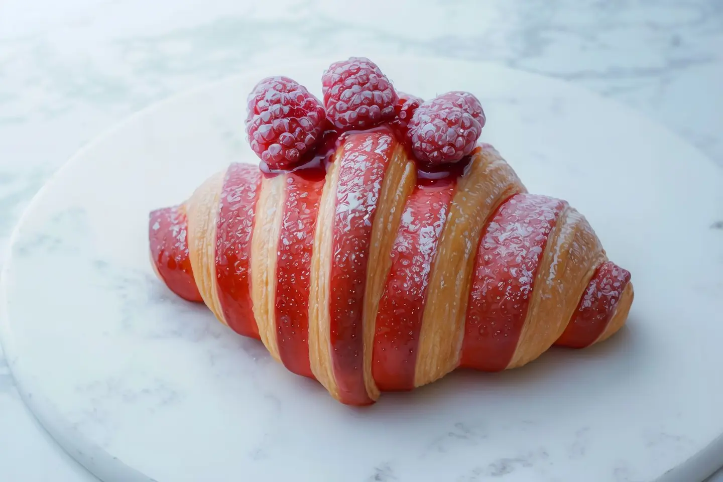 Raspberry Croissant
