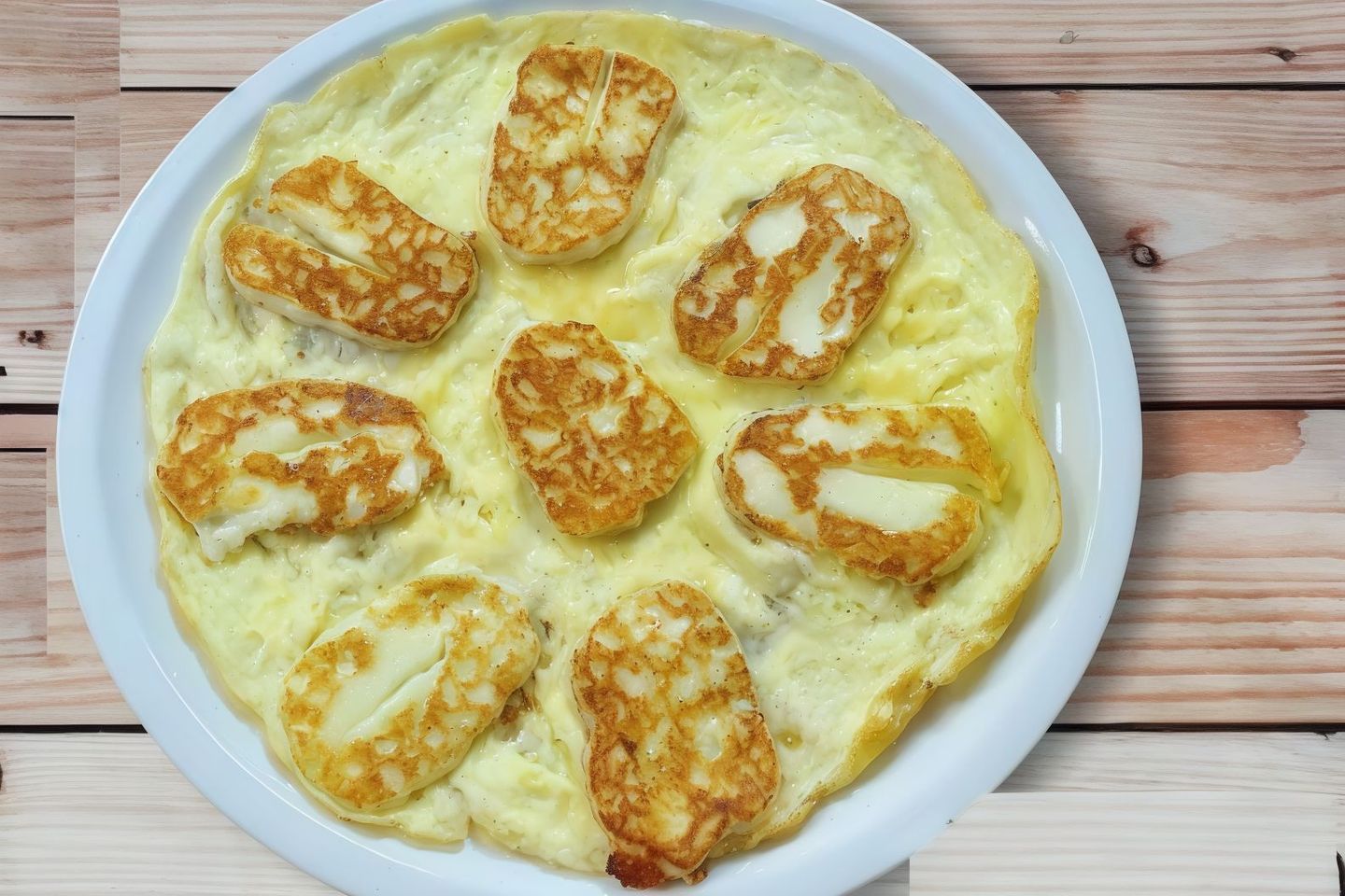 Halloumi Grilled With Egg