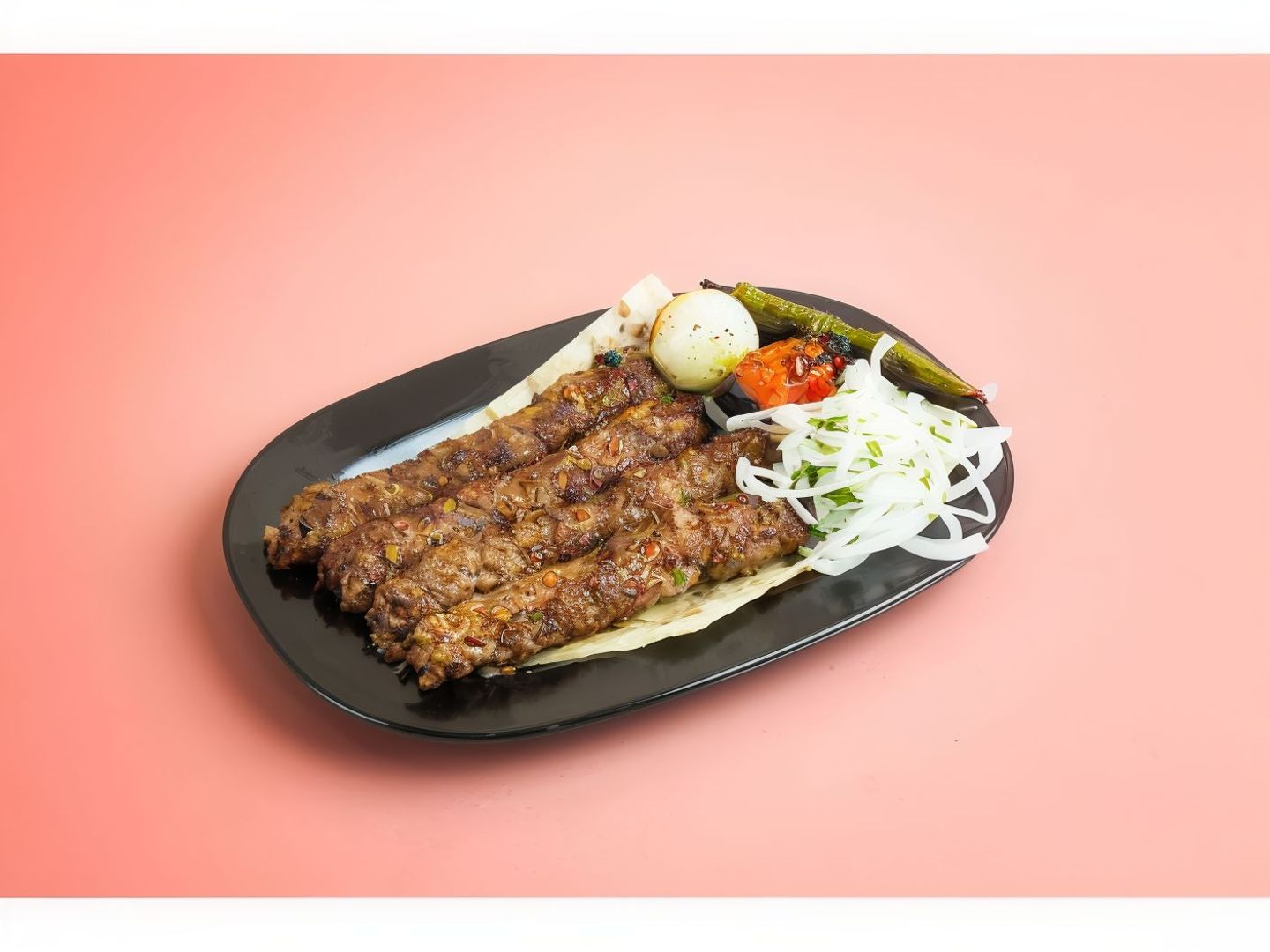 Kebab Plate With Pomegranate Molasses