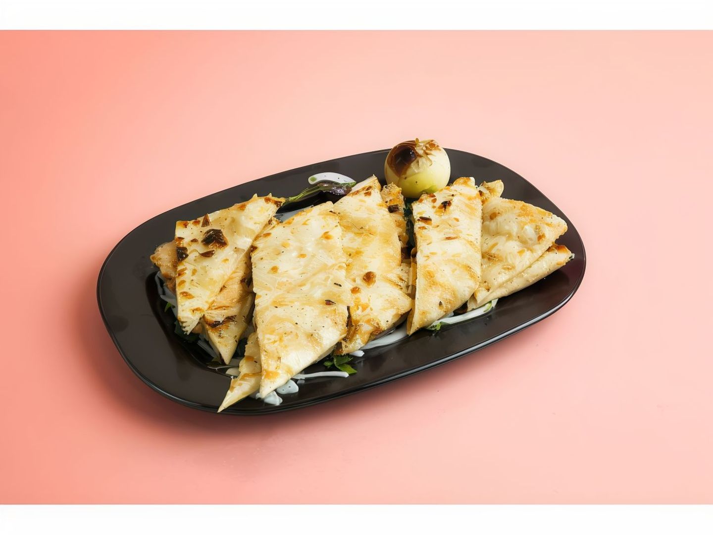 Chicken Arayes Plate With Cheese