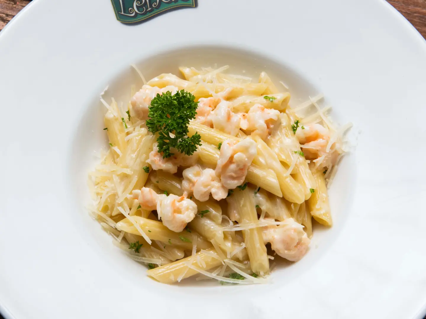 جمبري بصلصة الكريمة