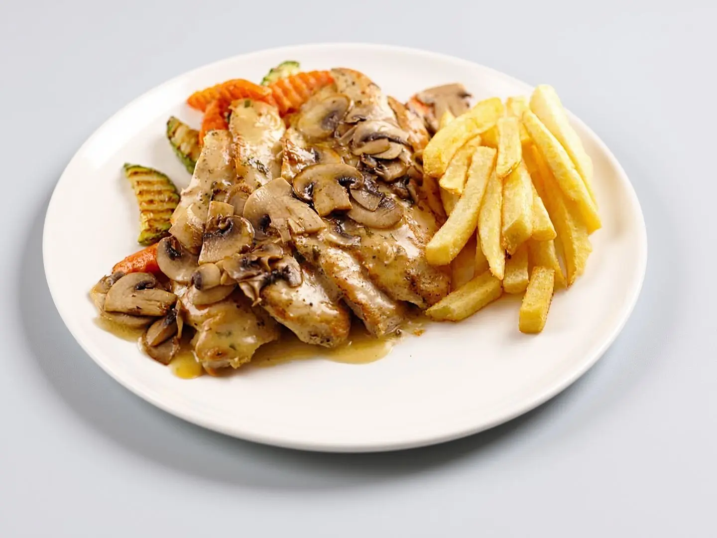دجاج مع الفطر