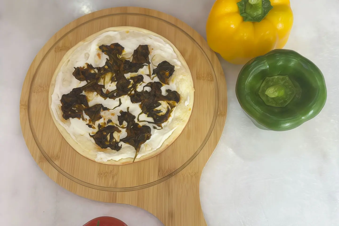 Labneh Dari With Spinach