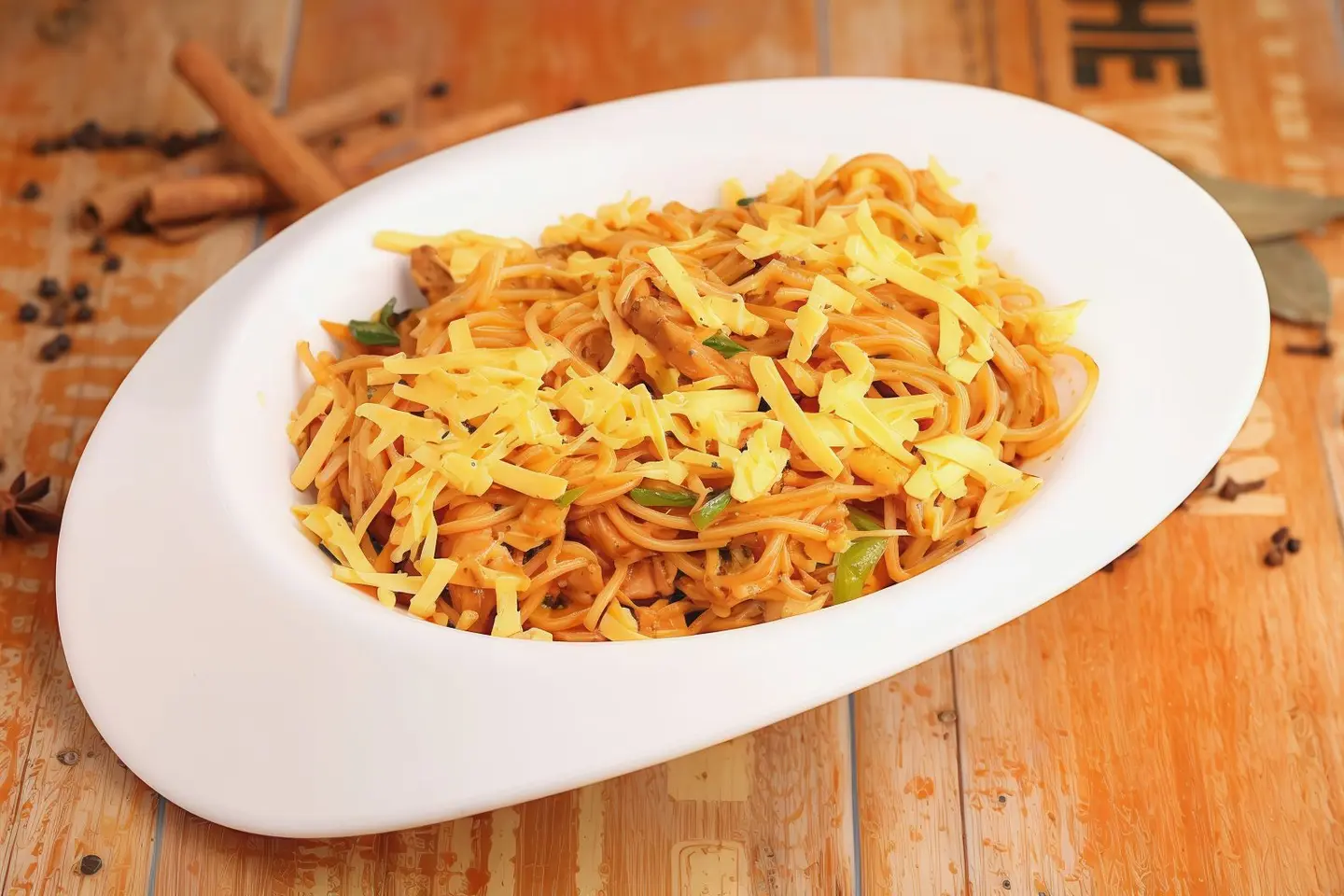 مكرونة دجاج جبن