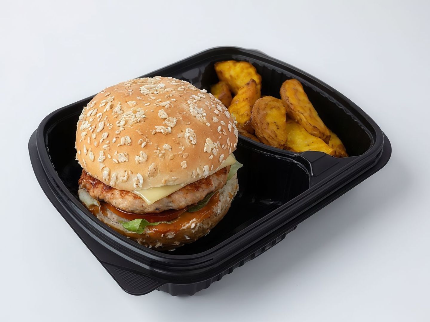 Chicken Burger Meal ( Brown Bun)