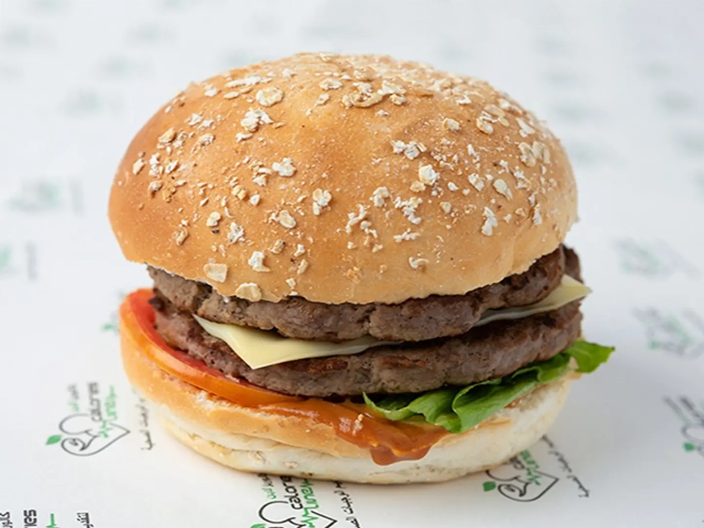 Beef Burger In Wholemeal Bun   Double
