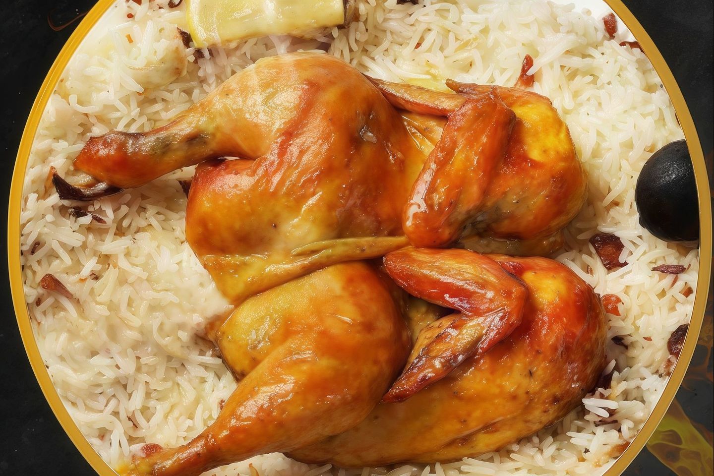 حبة مندى مع الرز