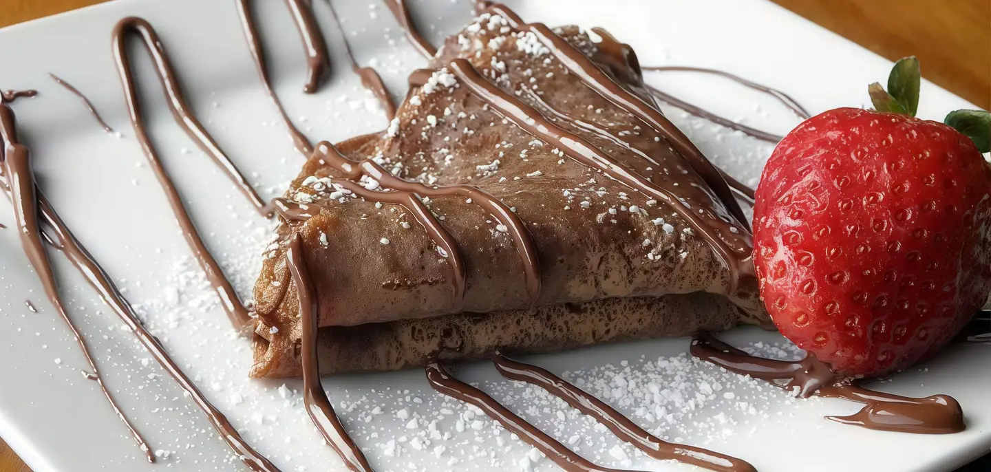 Fondue Chocolate Crepe