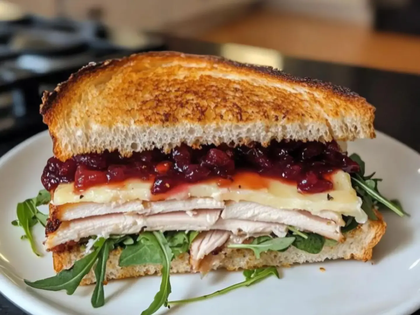 ساندويتش الدجاج والديك الرومي بمربى التوت البري