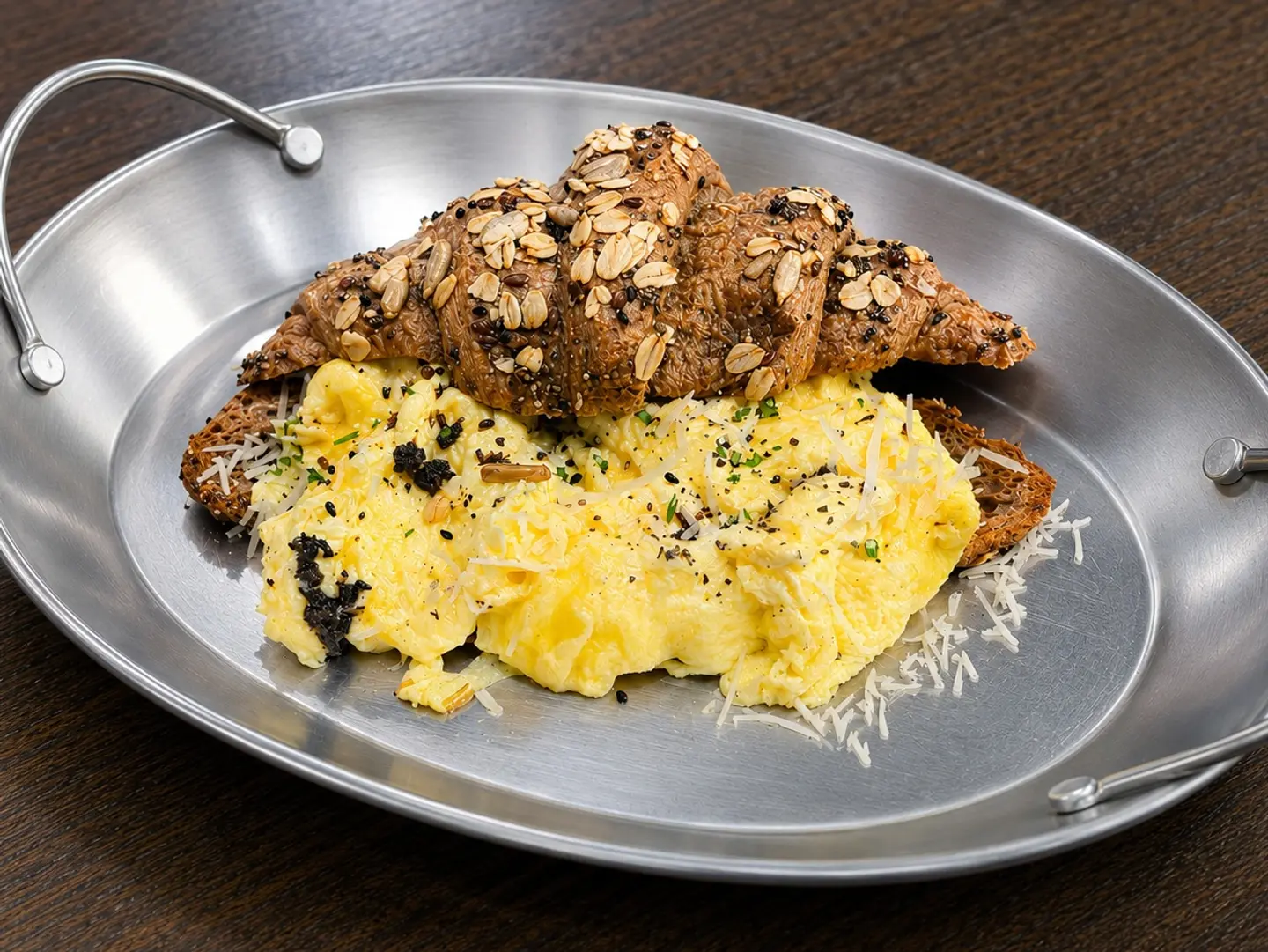 Scrambled Egg Croissant With Truffle