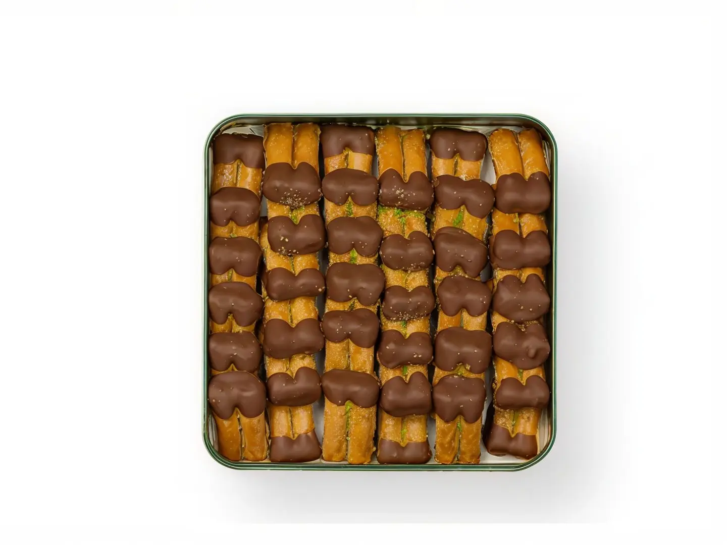 Chocolate Fingers Baklava In Tin Boxes