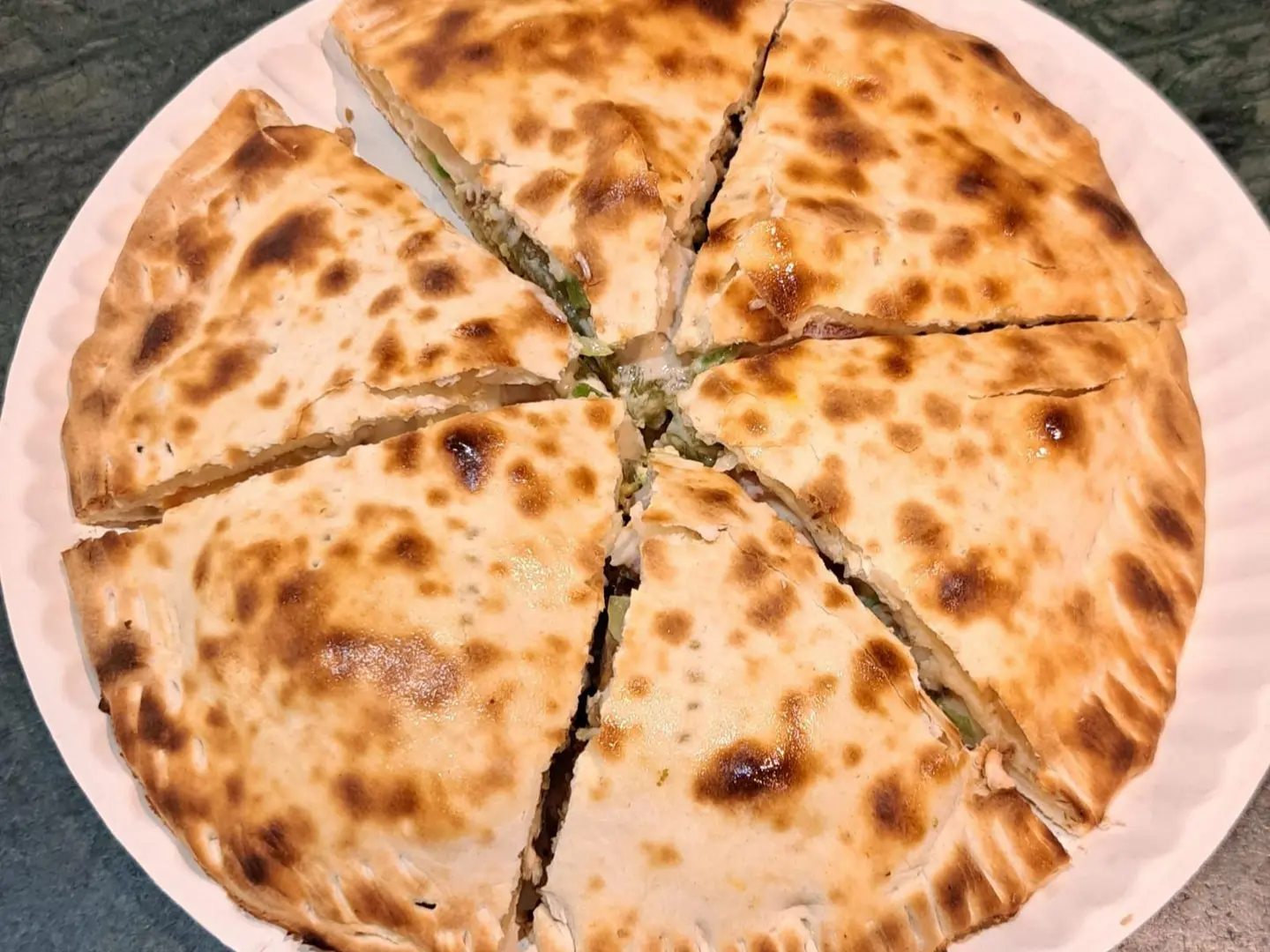 فطيرة الفلافل باللبنة