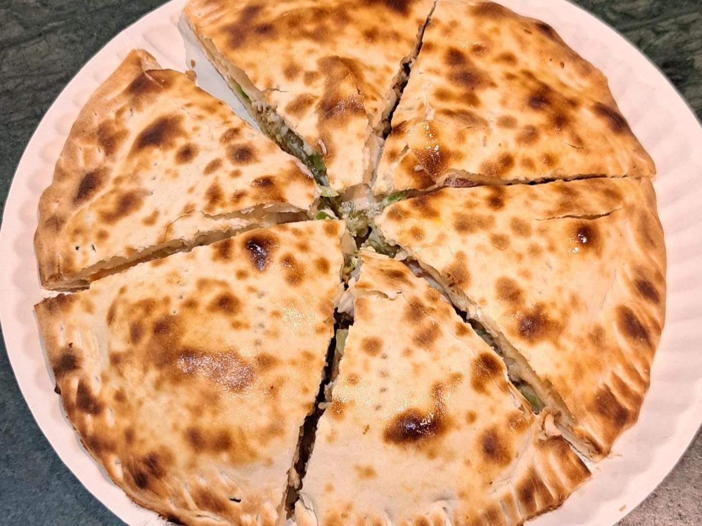 فطيرة الفلافل باللبنة