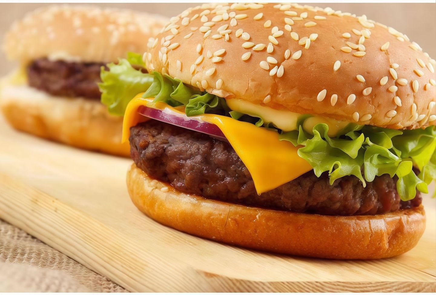 Beef Burger With Cheese
