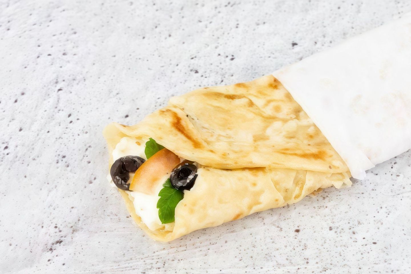 Chapati With Labna And Olives