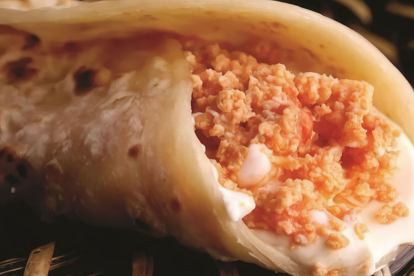 Chapati With Shakshouka And Cheese
