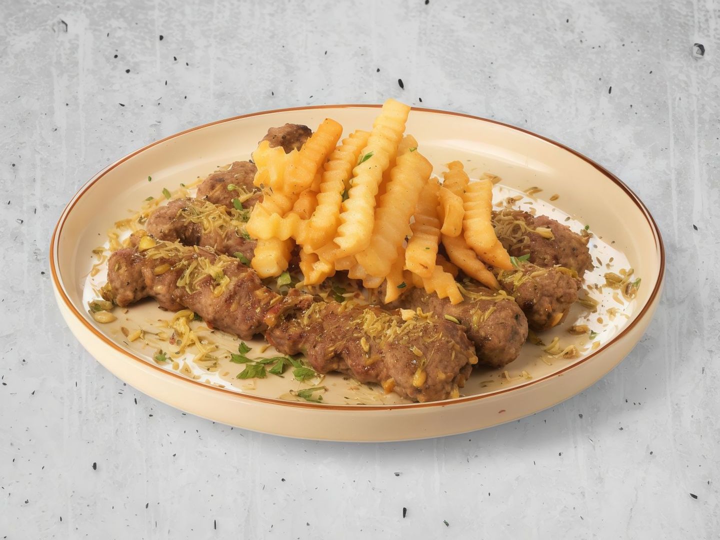 كباب بالجبن والمكسرات