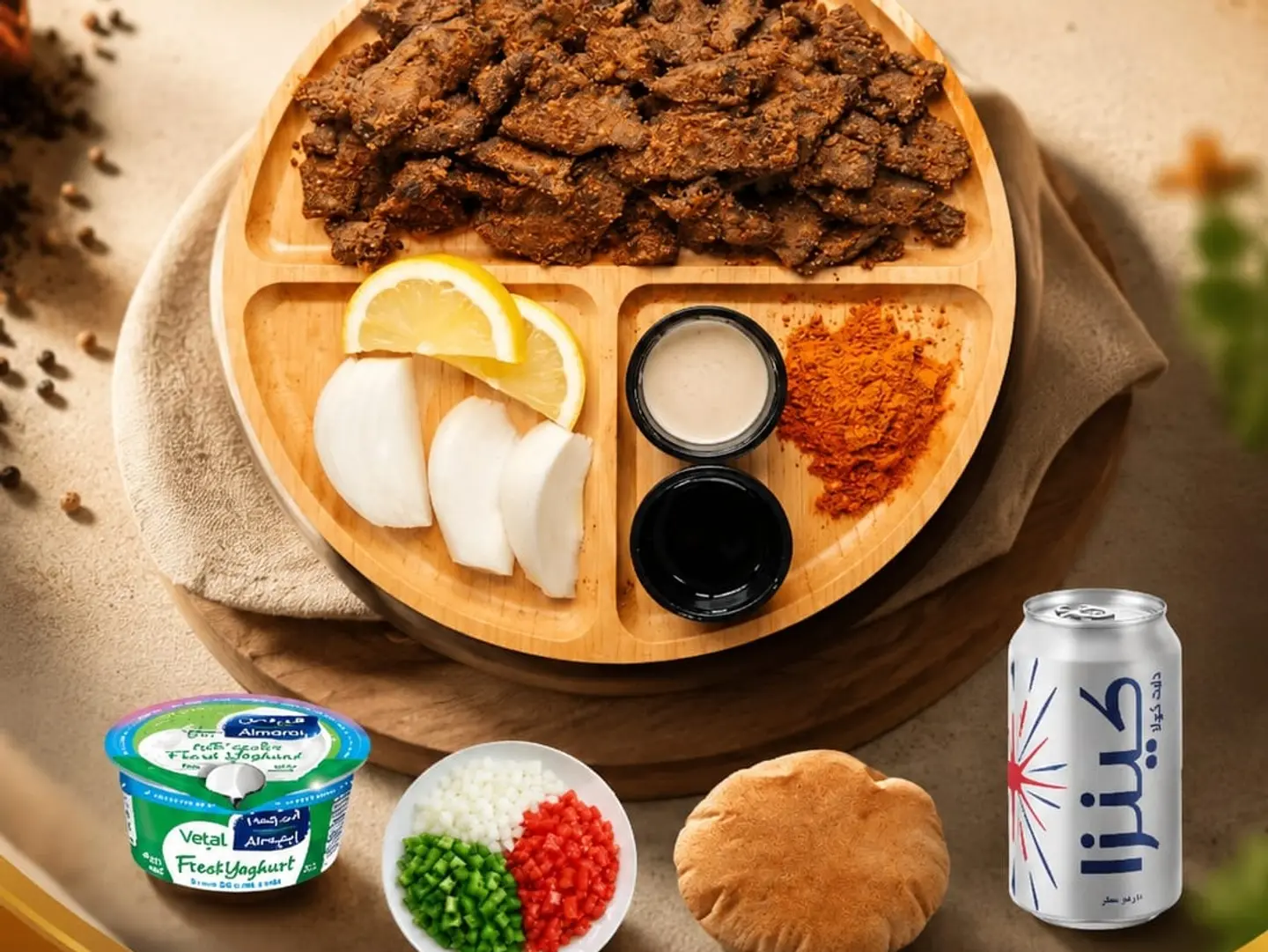 وجبة صحيه لحم ( نفر )