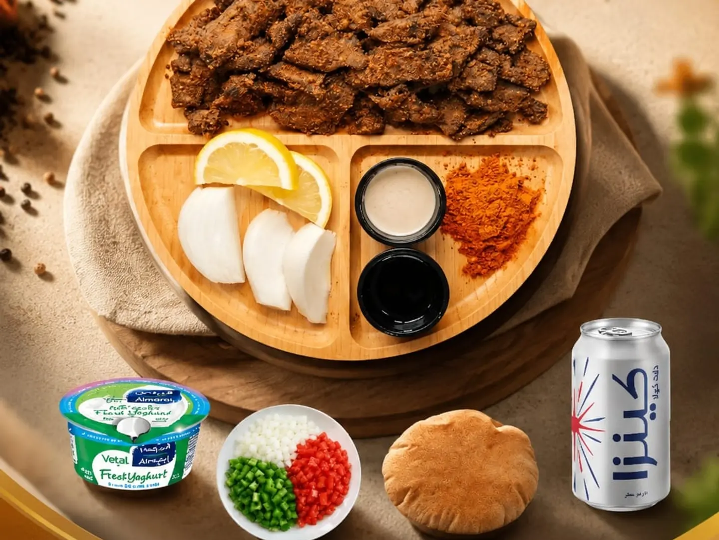 وجبة صحية لحم ( جامبو )