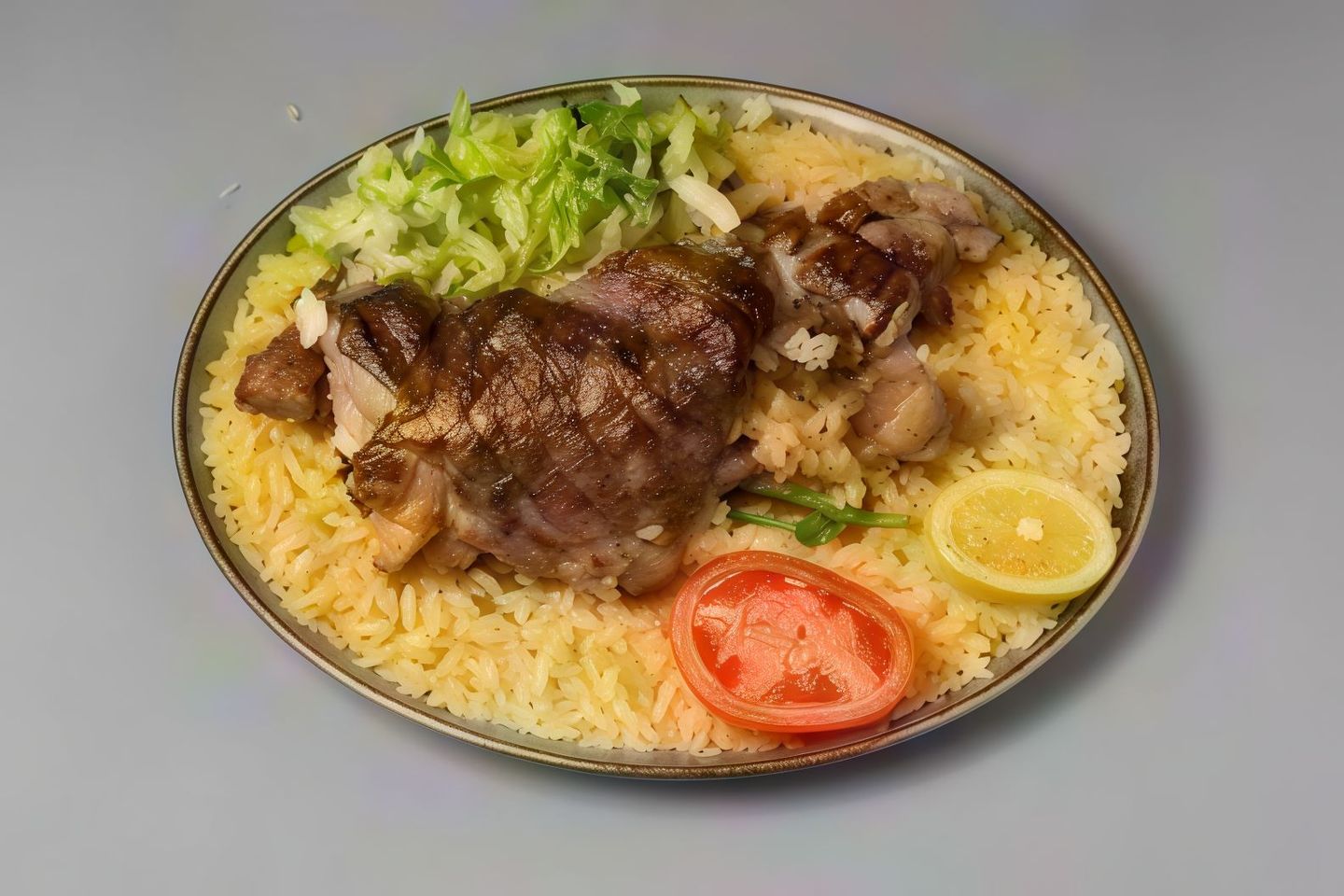 لحم محمر مع الأرز