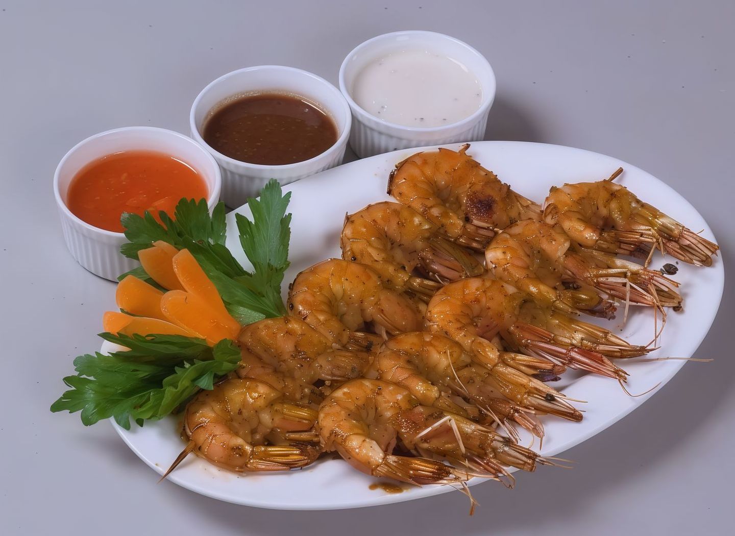 Grilled Shrimp With Rice