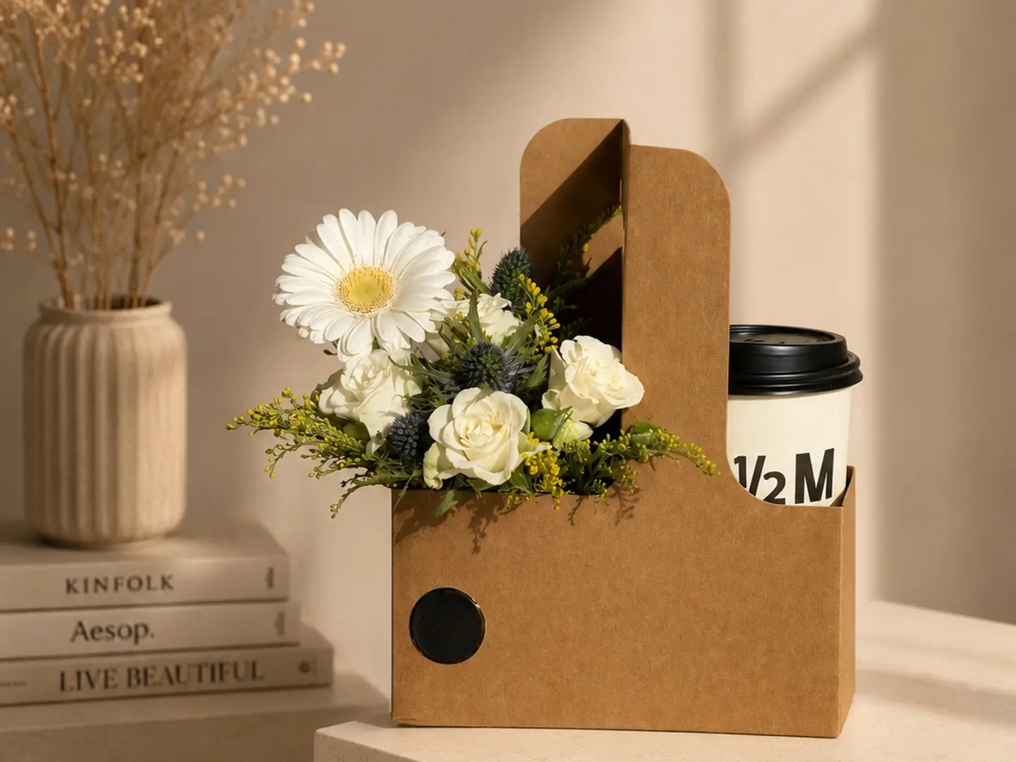 Flowers And Coffee By Your Choice C2