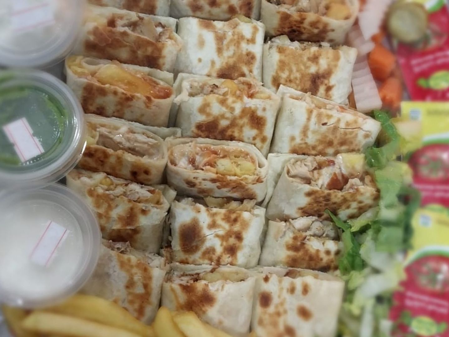 صحن شاورما كبير