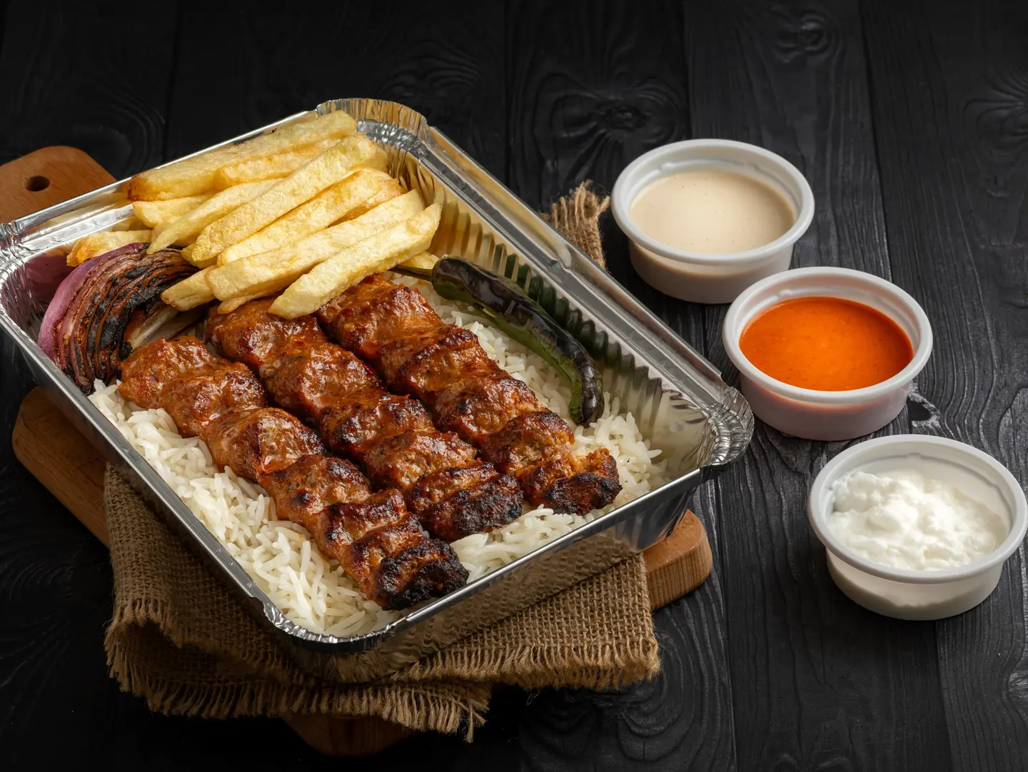 نفر كباب لحم مع الرز