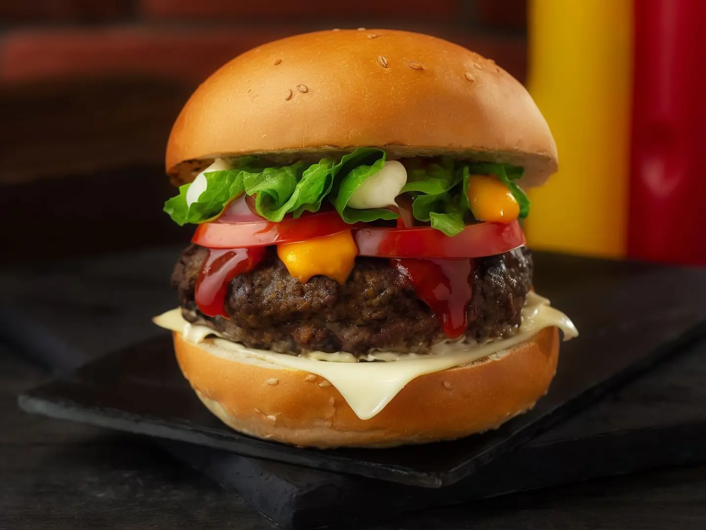 Beef Burger With Cheese
