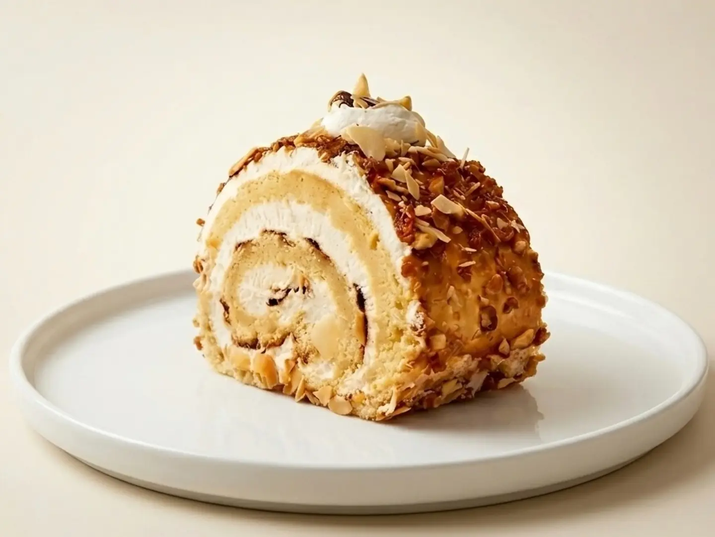 Caramel Swiss Roll Cake