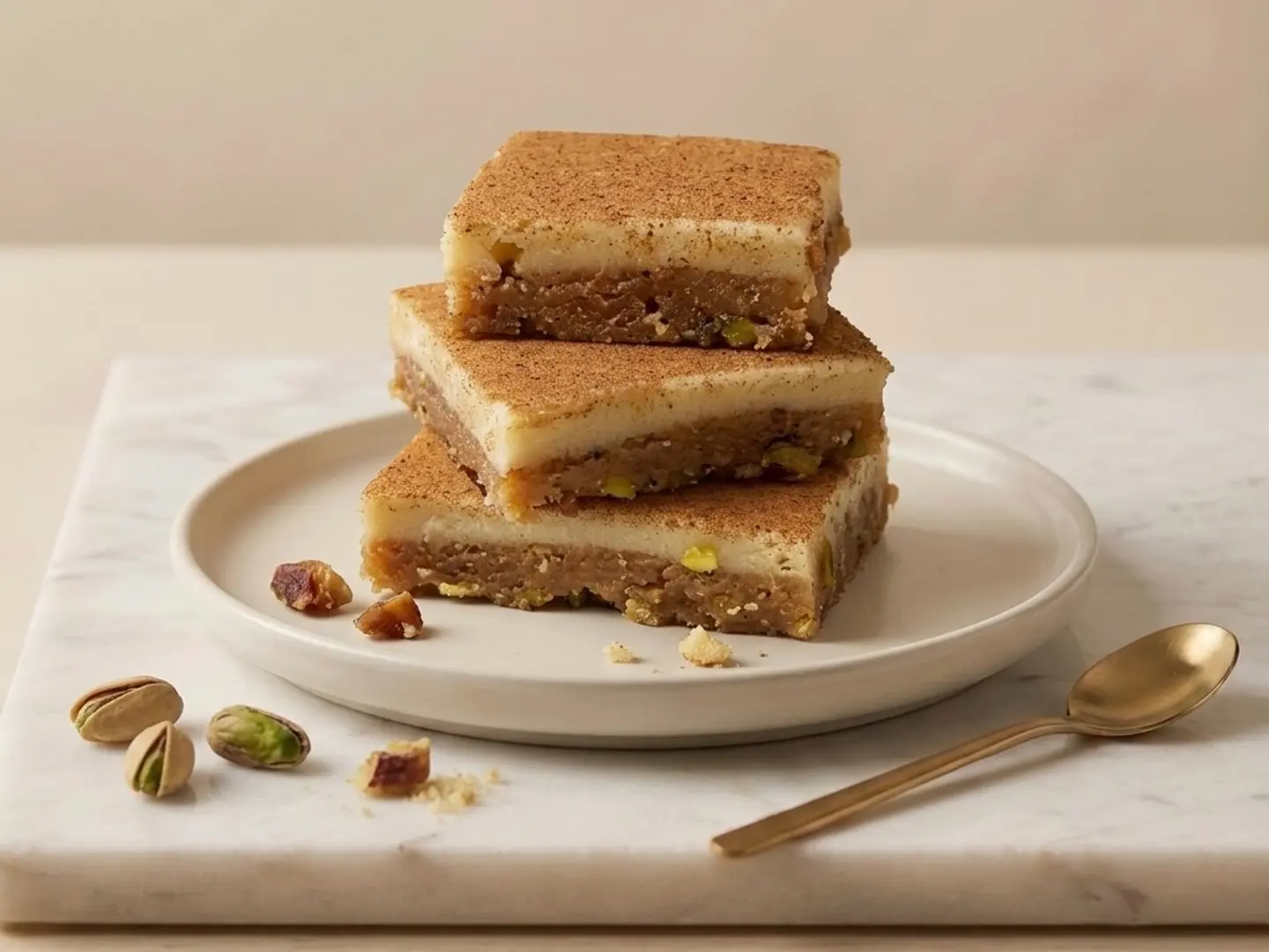 كيلو بسبوسة تشيز قرفة