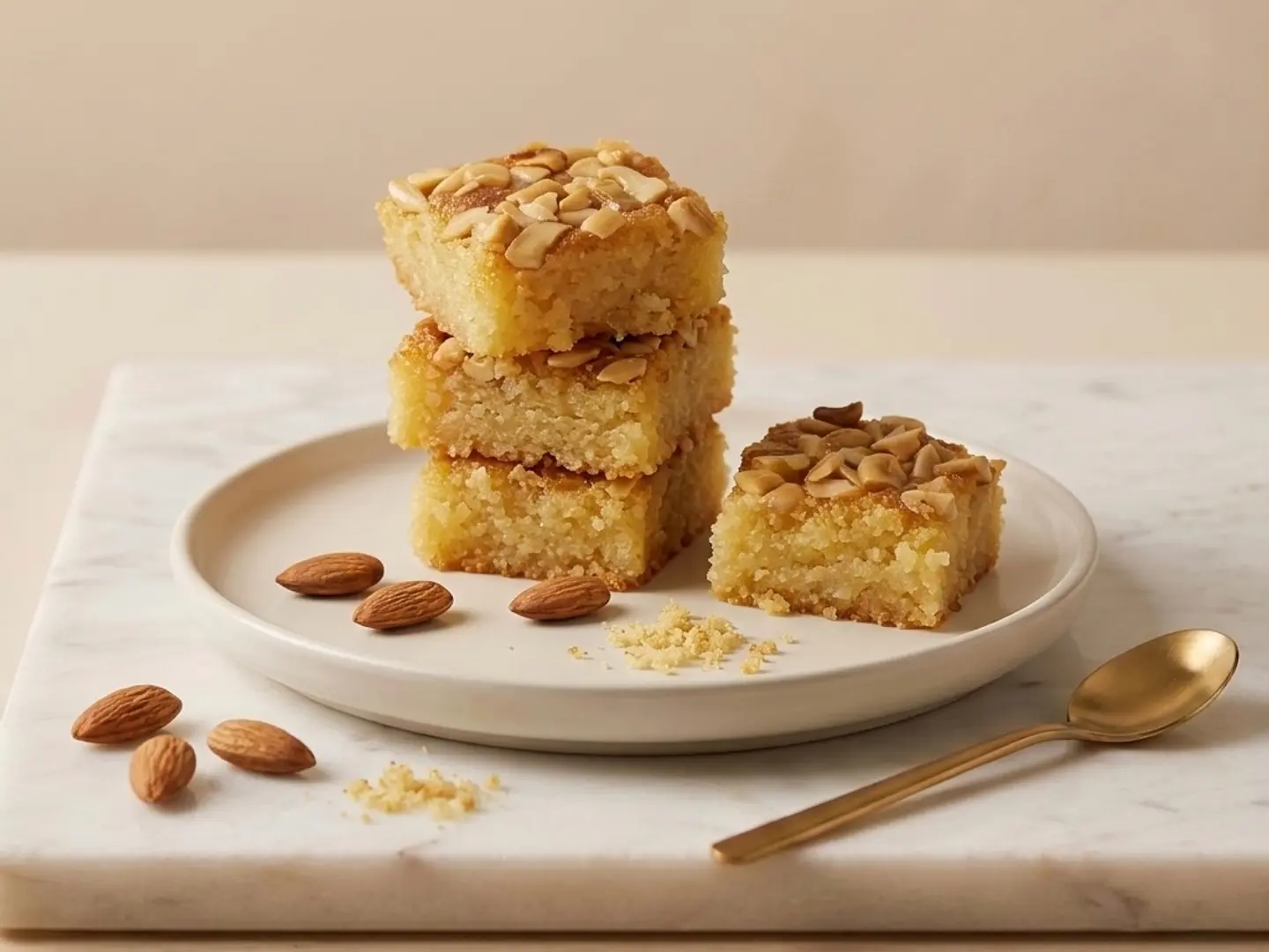 كيلو بسبوسة مكسرات كاجو