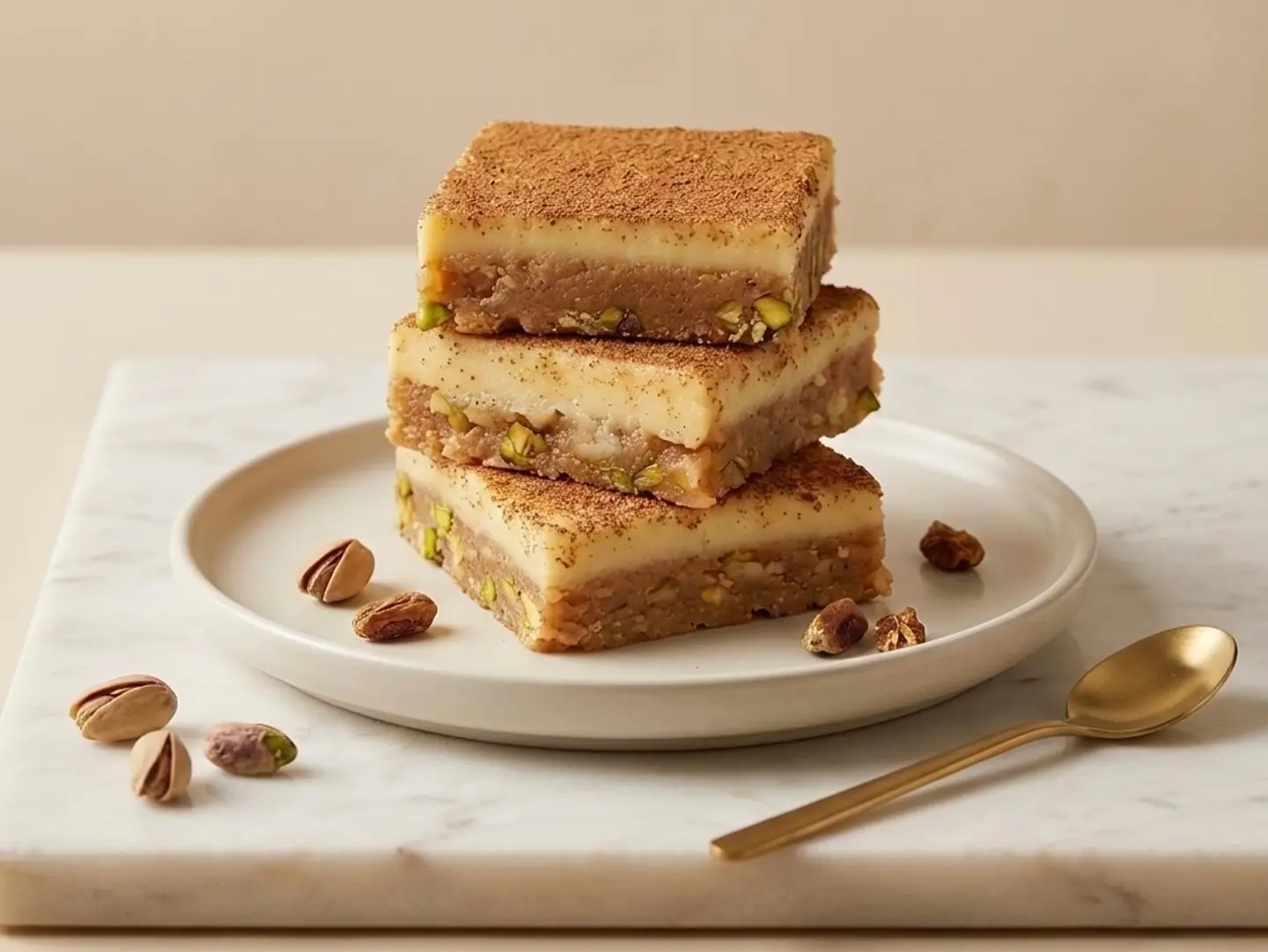 نصف كيلو بسبوسة تشيز قهوة