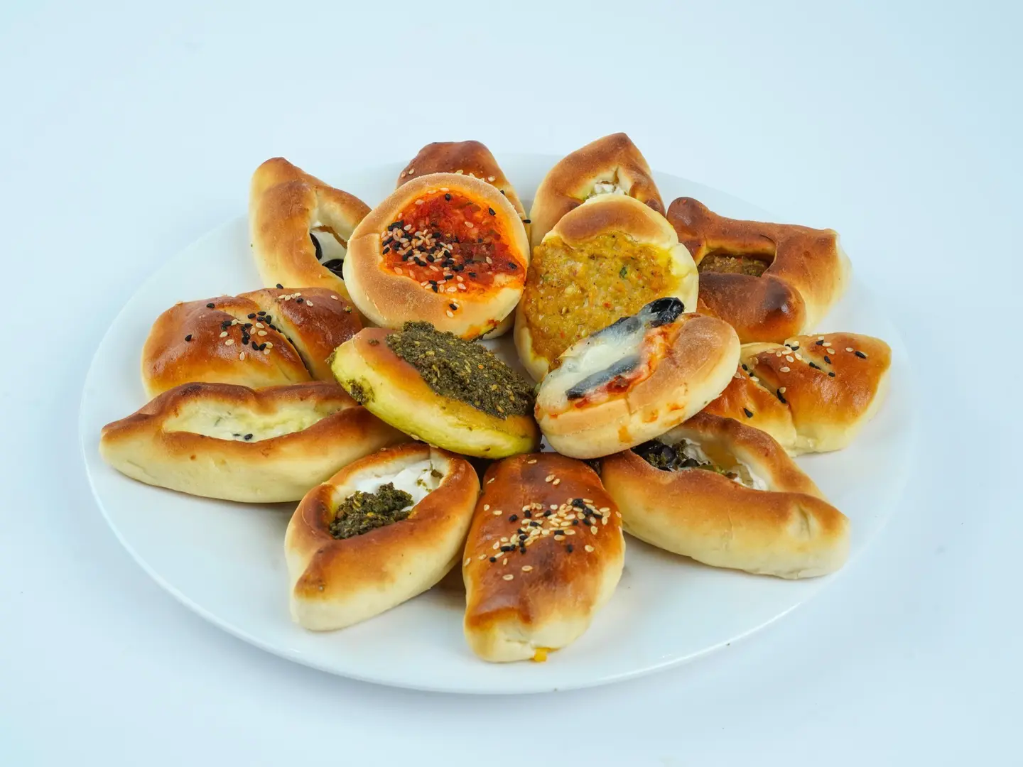 فطاير شامية مشكلة نصف كيلو