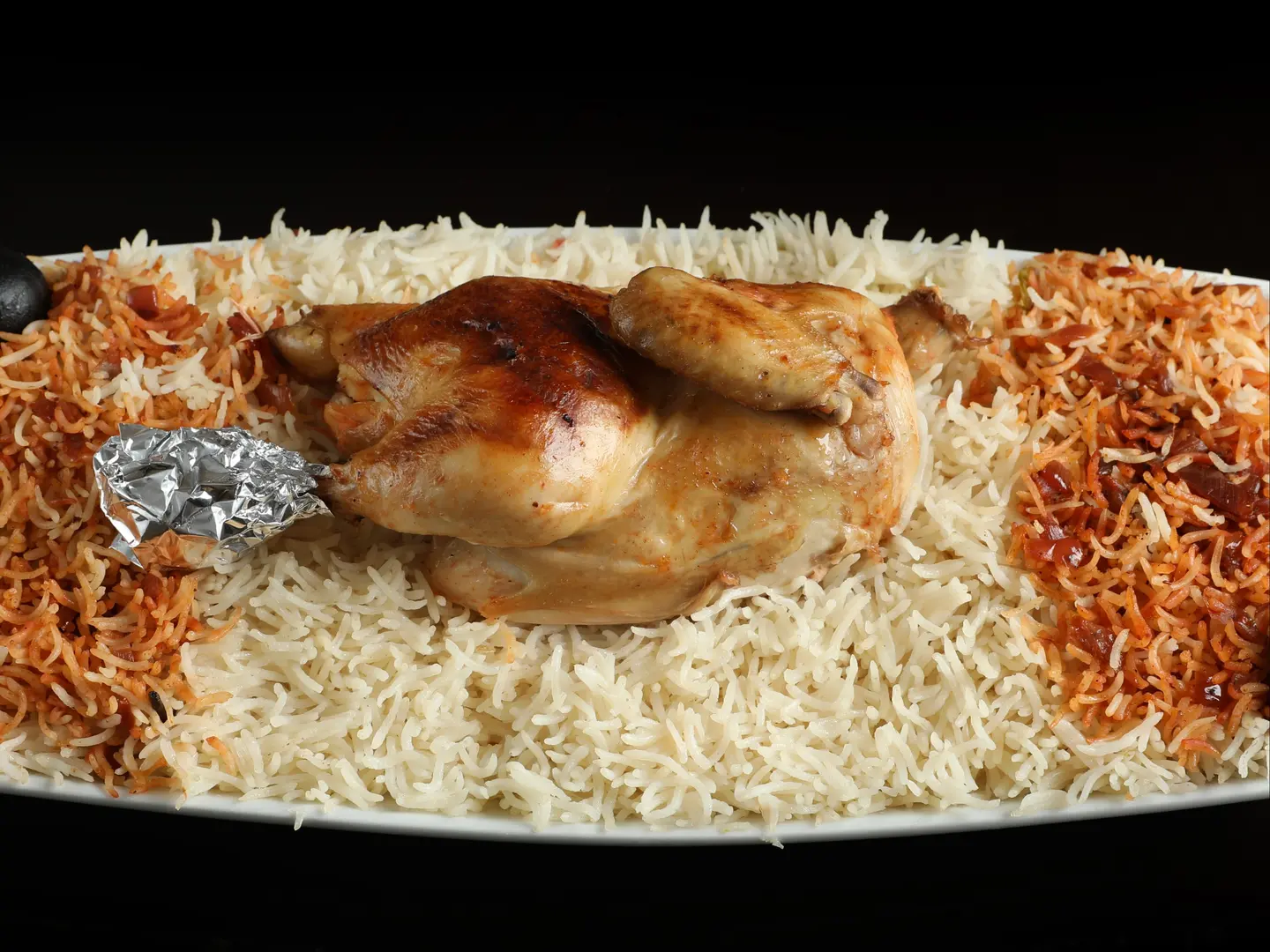 كبسة دجاج مروش حبه مع الارز