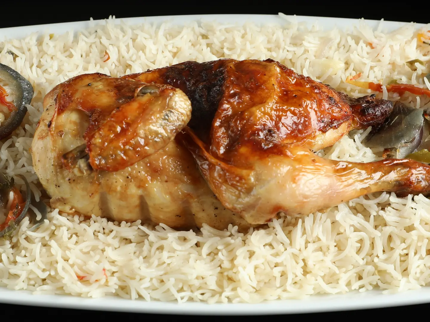 دجاج مندى حبه مع الارز