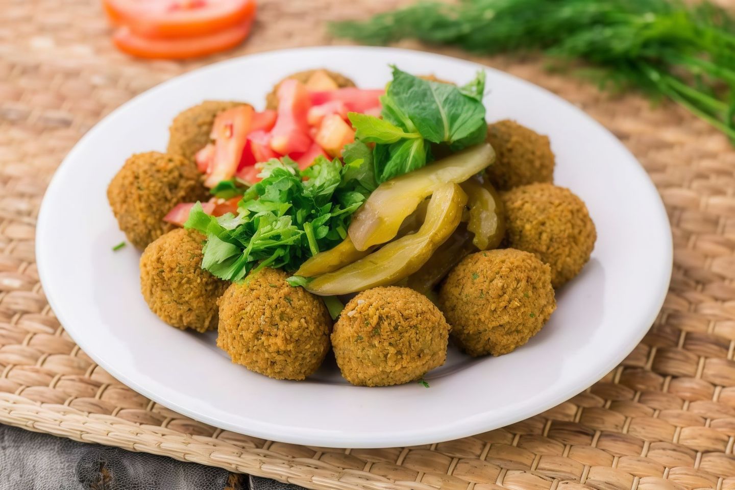 صحن فلافل هاشم عادي - كبير