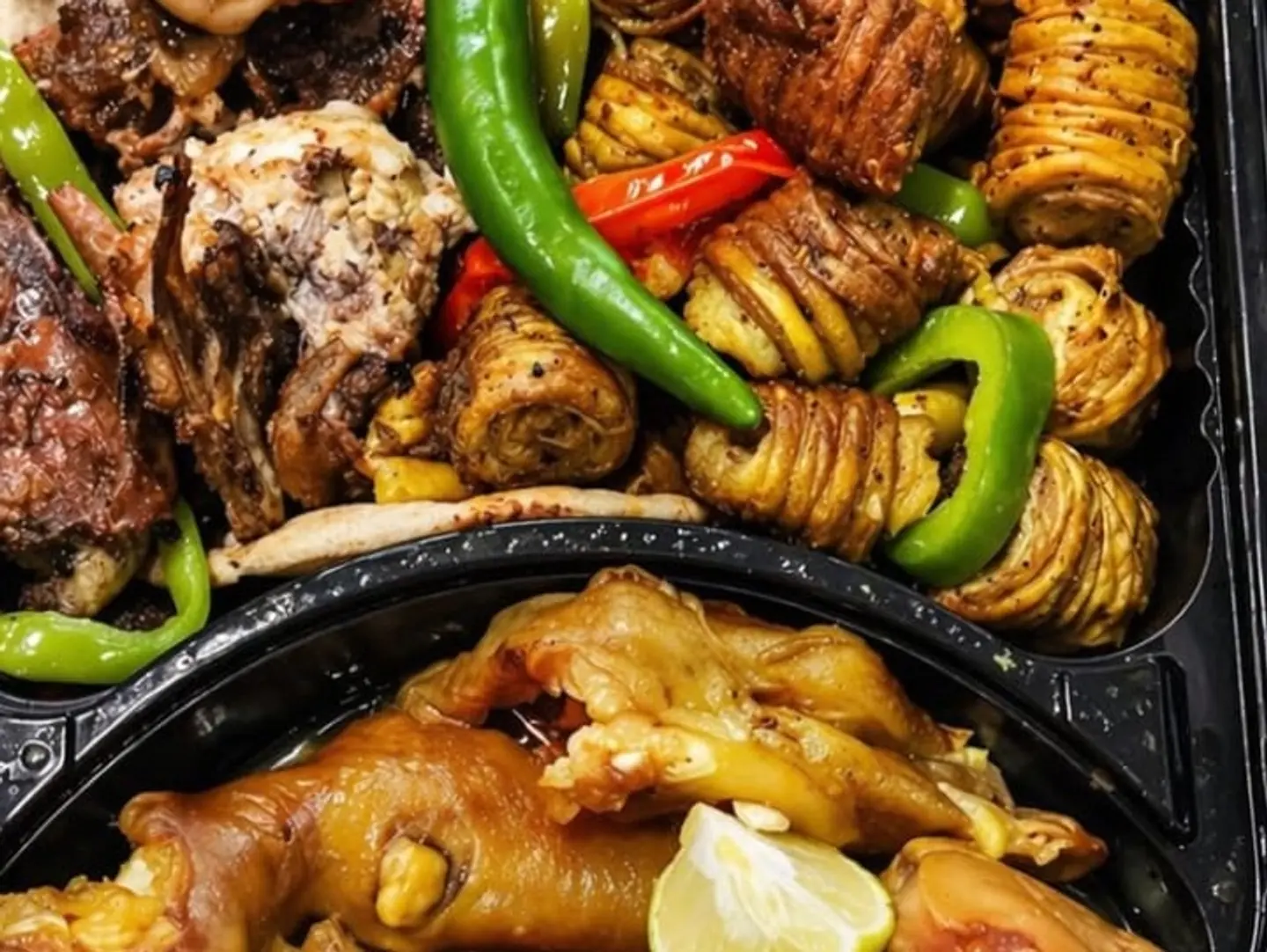 مشكل نجدي 3 ( كوارع غنم . لحم راس غنم . حميس معاصيب )