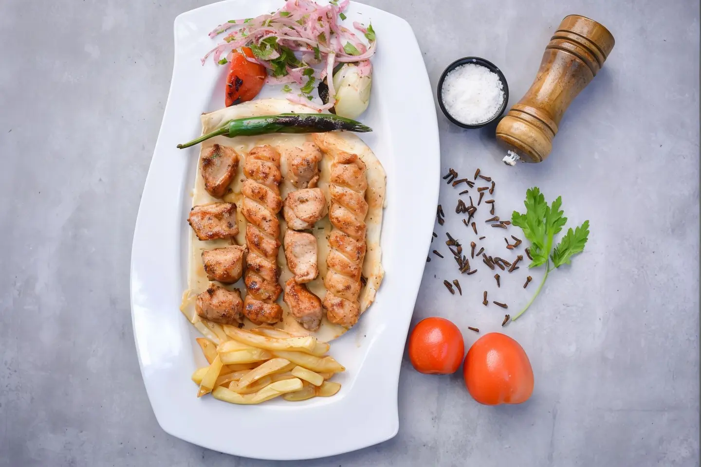 مشكل دجاج 14 سيخ