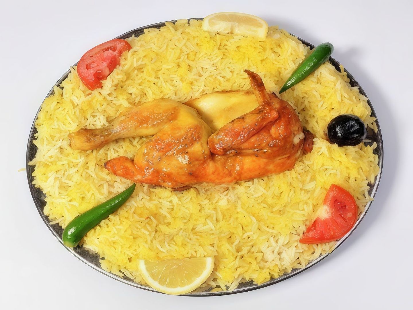 نصف حبه دجاج مندي