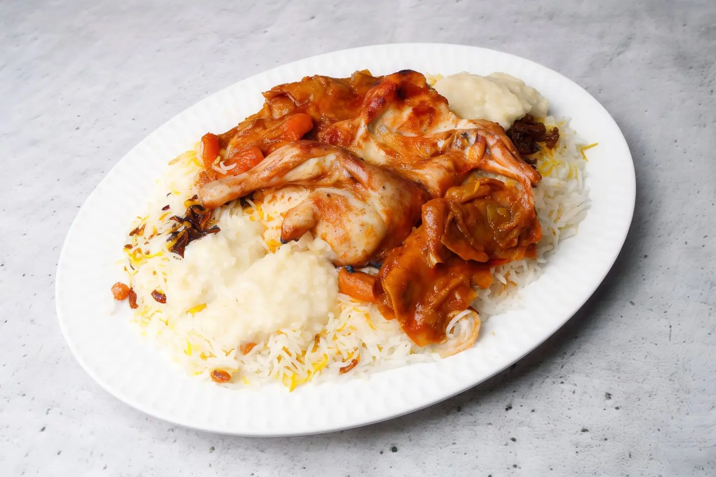 Half Mandi Chicken Mathlouthah