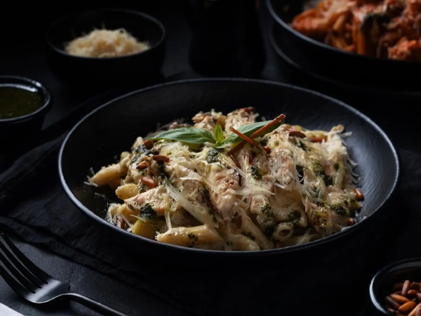 Pesto Penne Pasta With Chicken